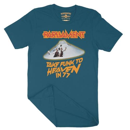 Parliament Take Funk To Heaven in 77 T-Shirt - Lightweight Vintage Style