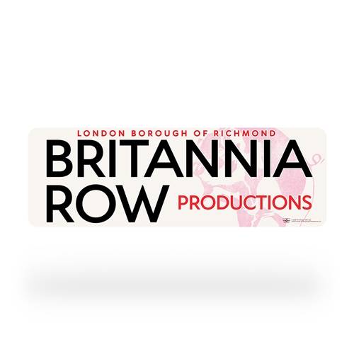 Pink Floyd Britannia Row Sign (London Borough of Richmond Edition) Aluminum Sign - 6 x 18 in