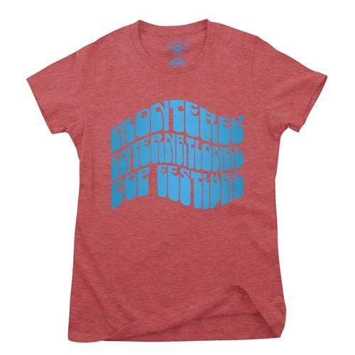 Monterey Pop Festival Wave Ladies T Shirt - Relaxed Fit