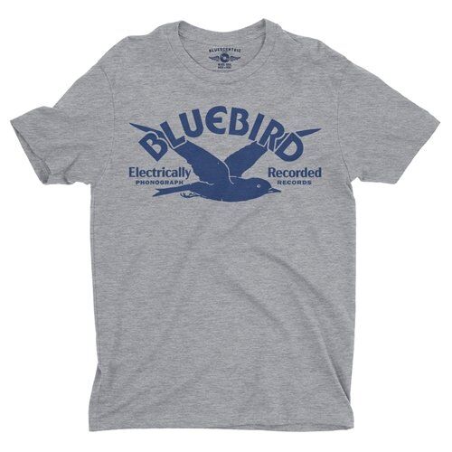 Bluebird Records Logo T-Shirt - Lightweight Vintage Style