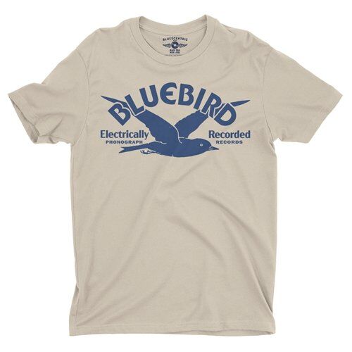 Bluebird Records Logo T-Shirt - Lightweight Vintage Style