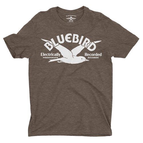 Bluebird Records Logo T-Shirt - Lightweight Vintage Style