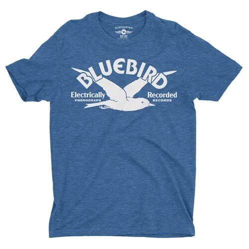 Bluebird Records Logo T-Shirt - Lightweight Vintage Style