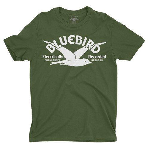 Bluebird Records Logo T-Shirt - Lightweight Vintage Style