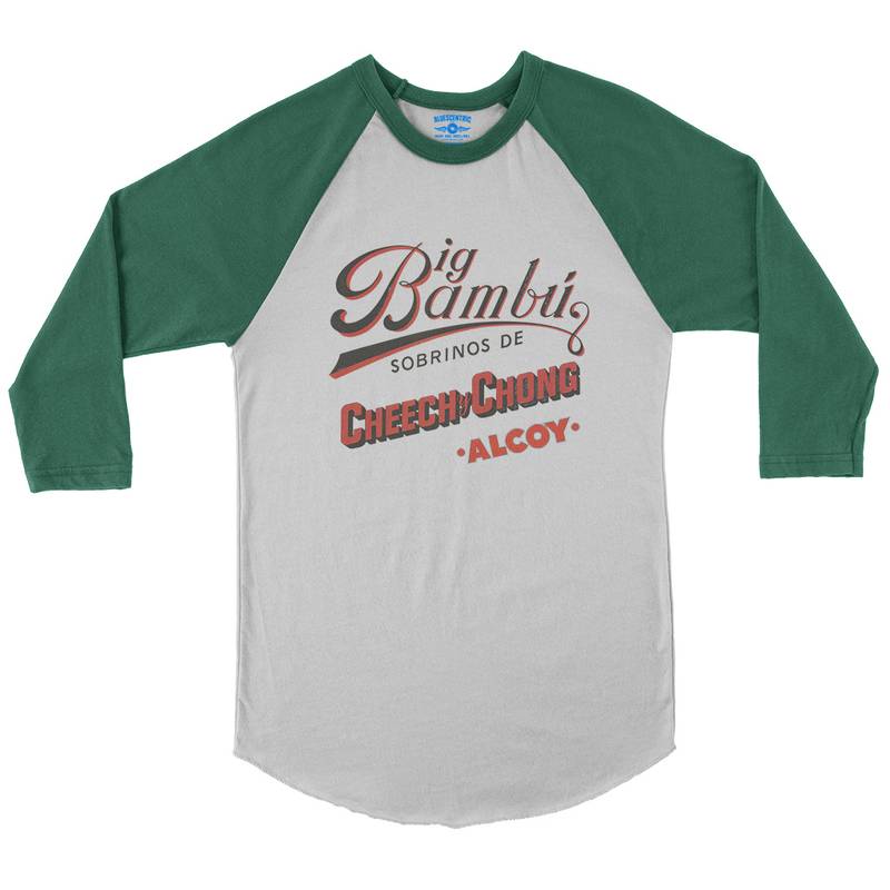 Cheech y Chong’s Big Bambu Baseball T-Shirt in White Kelly