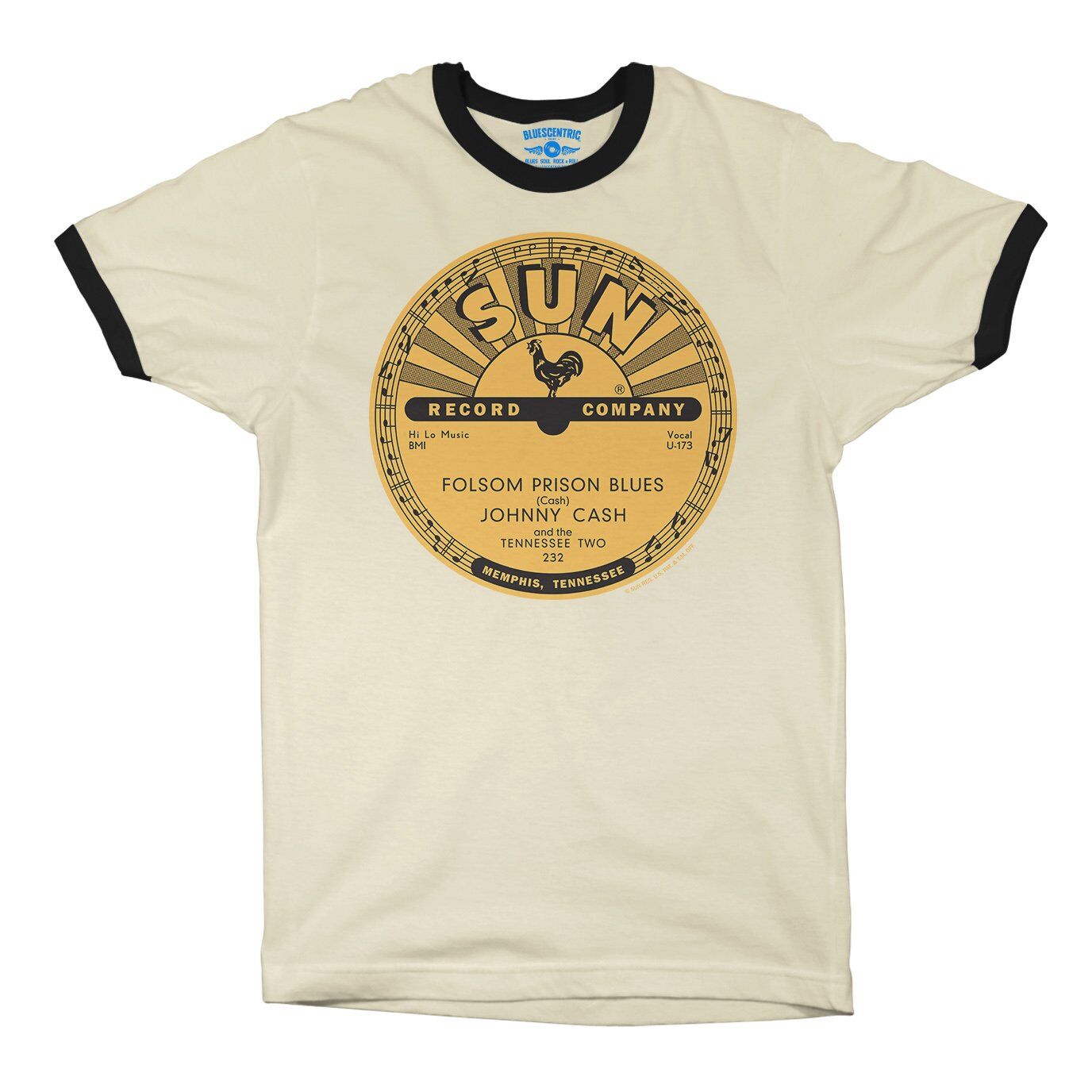 Sun Records Johnny Cash Folsom Prison Ringer T-Shirt in default