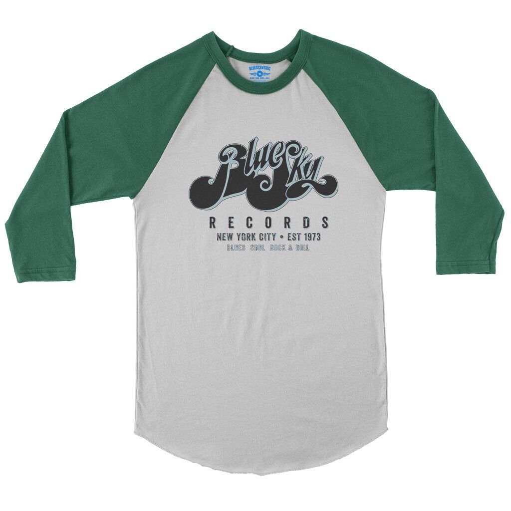 Blue Sky Records Baseball T-Shirt in White Kelly