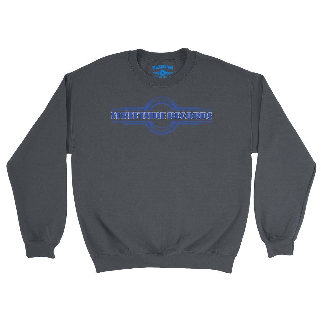 Vintage Streetside Record Store Crewneck Sweatshirt - Navy