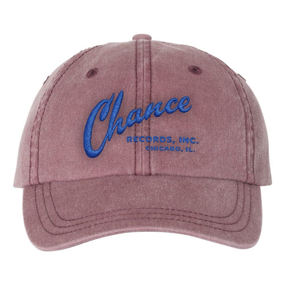 Chance Records Hat - Pigment Dyed Maroon