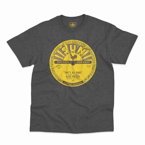 Sun Records Elvis That's All Right Mama T-Shirt - Classic Heavy Cotton