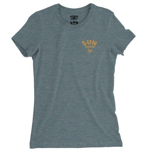 Sun Records Logo Pocket Ladies T Shirt - Relaxed Fit