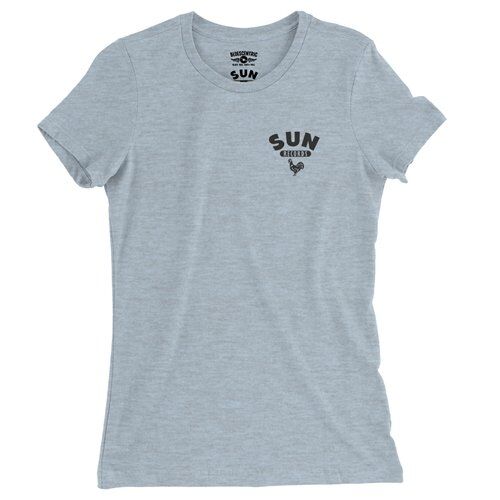 Sun Records Logo Pocket Ladies T Shirt - Relaxed Fit