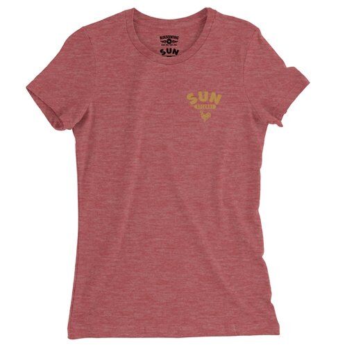 Sun Records Logo Pocket Ladies T Shirt - Relaxed Fit
