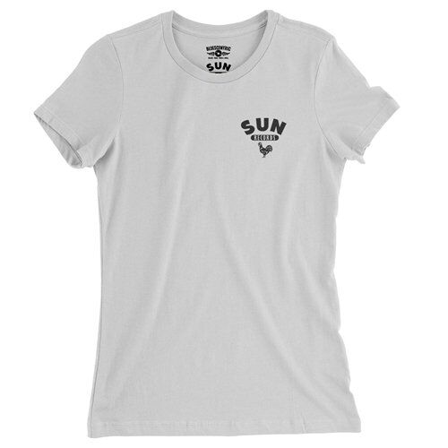 Sun Records Logo Pocket Ladies T Shirt - Relaxed Fit