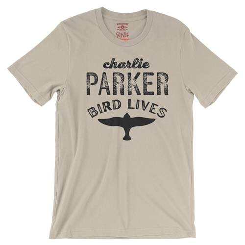 Charlie Parker Bird Lives T-Shirt - Lightweight Vintage Style
