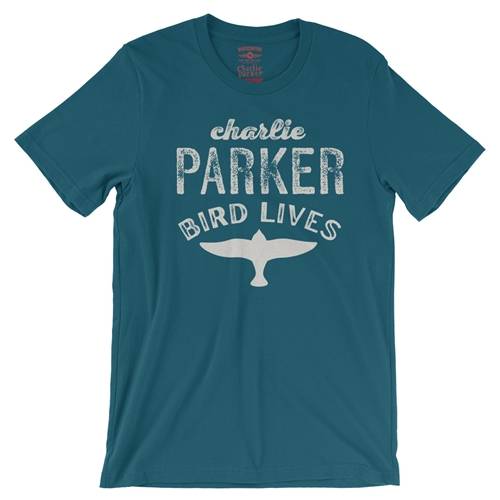 Charlie Parker Bird Lives T-Shirt - Lightweight Vintage Style