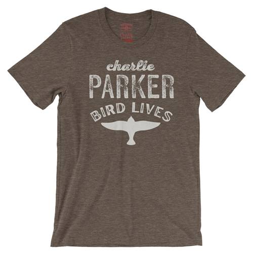 Charlie Parker Bird Lives T-Shirt - Lightweight Vintage Style