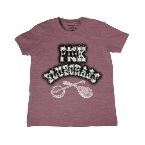 Youth Pick Bluegrass Mother of Pearl T-Shirt - Lightweight Vintage Children & Toddlers