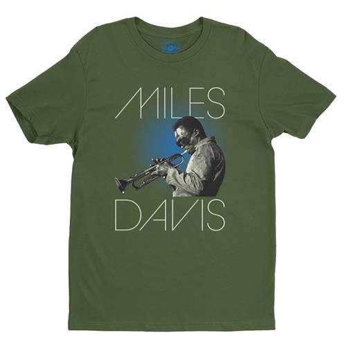 Graphic Miles Davis Blue Aura T-Shirt - Lightweight Vintage Style
