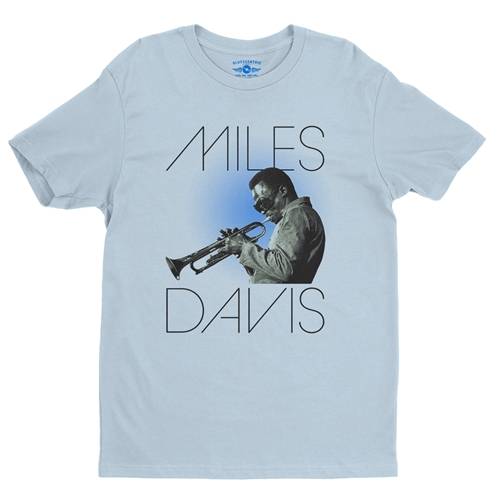 Graphic Miles Davis Blue Aura T-Shirt - Lightweight Vintage Style