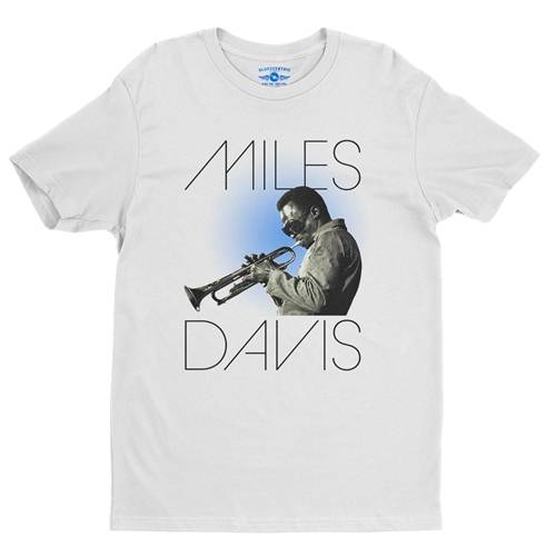 Graphic Miles Davis Blue Aura T-Shirt - Lightweight Vintage Style