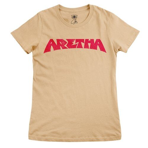 Aretha Franklin Pink Poster Ladies T Shirt - Relaxed Fit