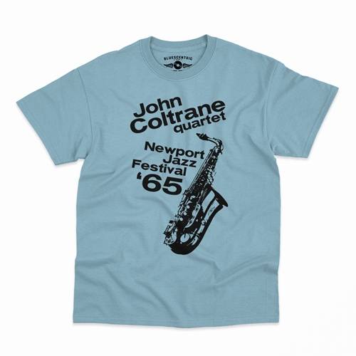 John Coltrane at Newport Jazz Festival T-Shirt - Classic Heavy Cotton