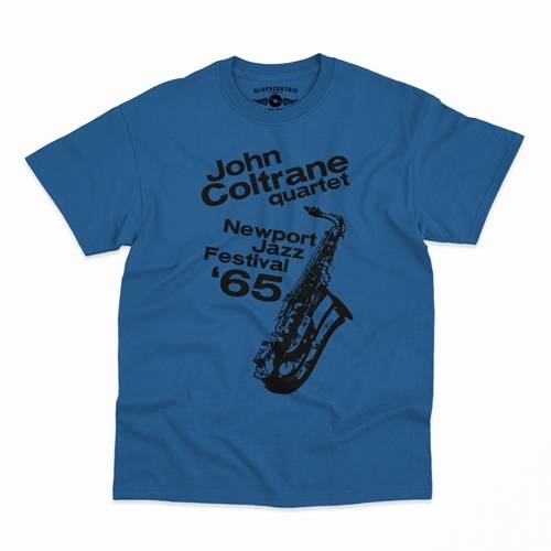 John Coltrane at Newport Jazz Festival T-Shirt - Classic Heavy Cotton