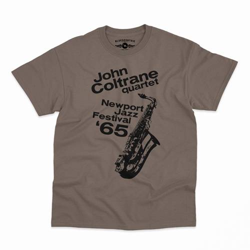 John Coltrane at Newport Jazz Festival T-Shirt - Classic Heavy Cotton