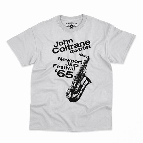 John Coltrane at Newport Jazz Festival T-Shirt - Classic Heavy Cotton