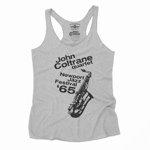 John Coltrane at Newport Jazz Festival Racerback Tank - Women's