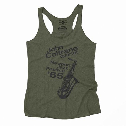John Coltrane at Newport Jazz Festival Racerback Tank - Women's
