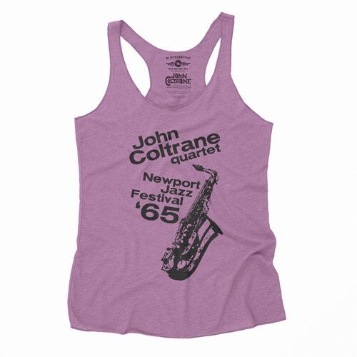 John Coltrane at Newport Jazz Festival Racerback Tank - Women's