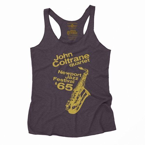 John Coltrane at Newport Jazz Festival Racerback Tank - Women's