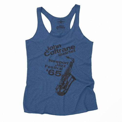 John Coltrane at Newport Jazz Festival Racerback Tank - Women's