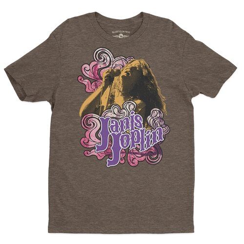 Psychedelic Janis Joplin Graphic T-Shirt - Lightweight Vintage Style