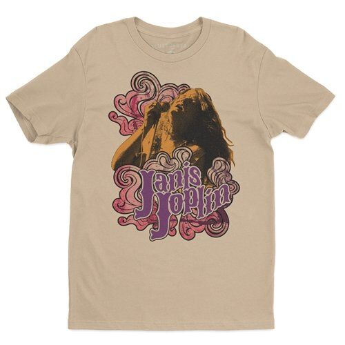Psychedelic Janis Joplin Graphic T-Shirt - Lightweight Vintage Style