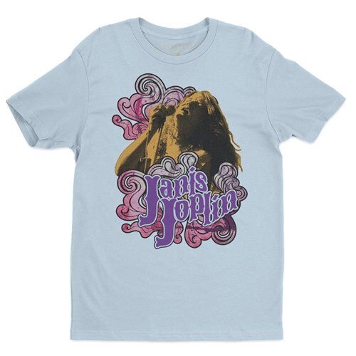 Psychedelic Janis Joplin Graphic T-Shirt - Lightweight Vintage Style