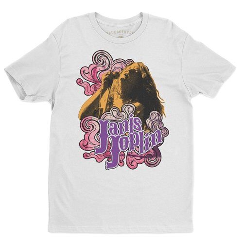 Psychedelic Janis Joplin Graphic T-Shirt - Lightweight Vintage Style