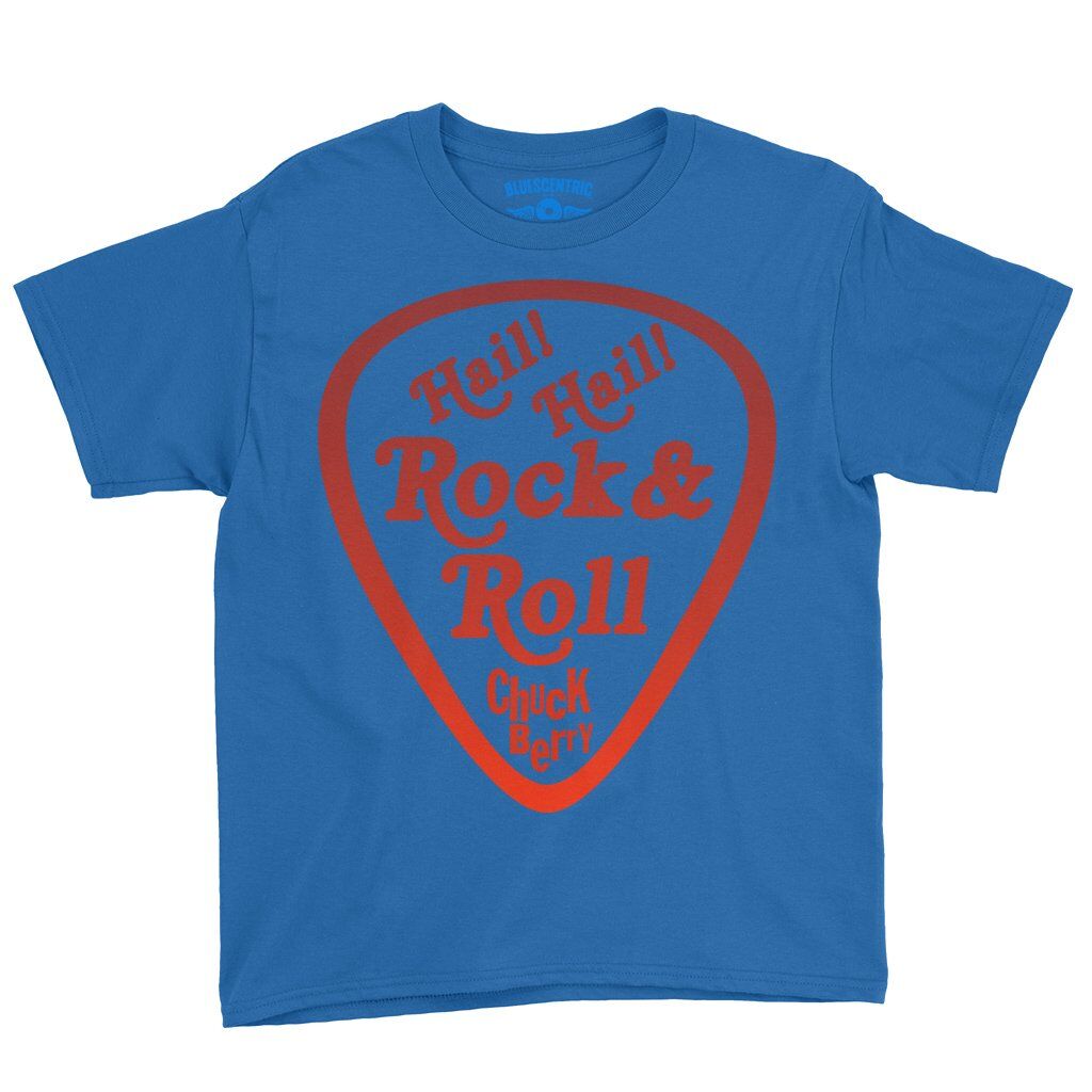 Hail! Hail! Rock n Roll! Chuck Berry Youth T-Shirt - Lightweight Children & Toddlers - Blue
