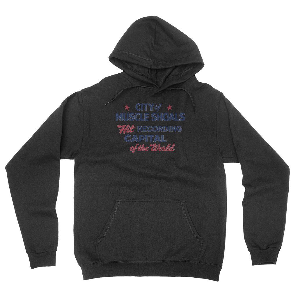 Muscle Shoals Recording Capital Hooded Pullover Jacket - Black, S