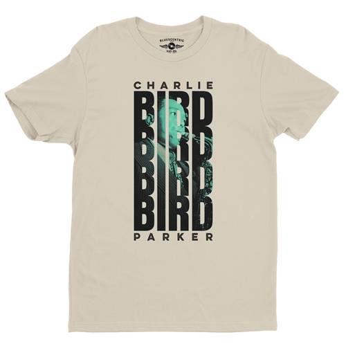 Charlie Parker Saxophone Stack T-Shirt - Lightweight Vintage Style