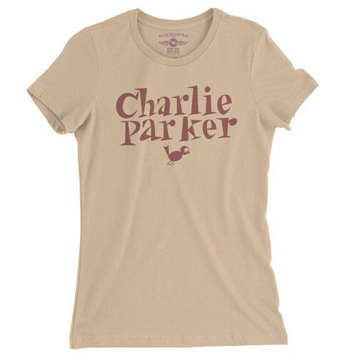 Charlie Parker Mauve Logo Ladies T Shirt - Relaxed Fit