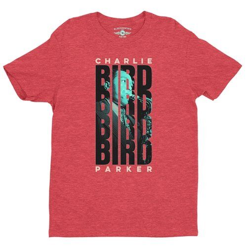 Charlie Parker Saxophone Stack T-Shirt - Lightweight Vintage Style