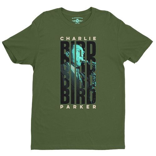 Charlie Parker Saxophone Stack T-Shirt - Lightweight Vintage Style