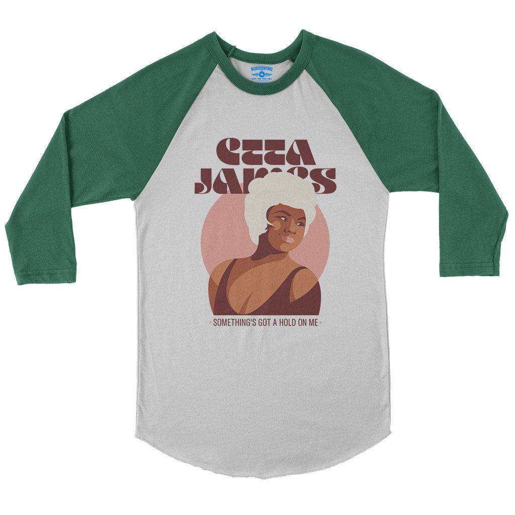 Etta James Sunshine Baseball T-Shirt in White Kelly