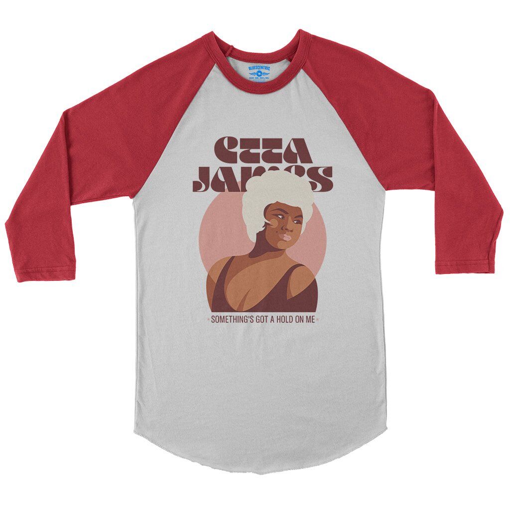 Etta James Sunshine Baseball T-Shirt in White Red