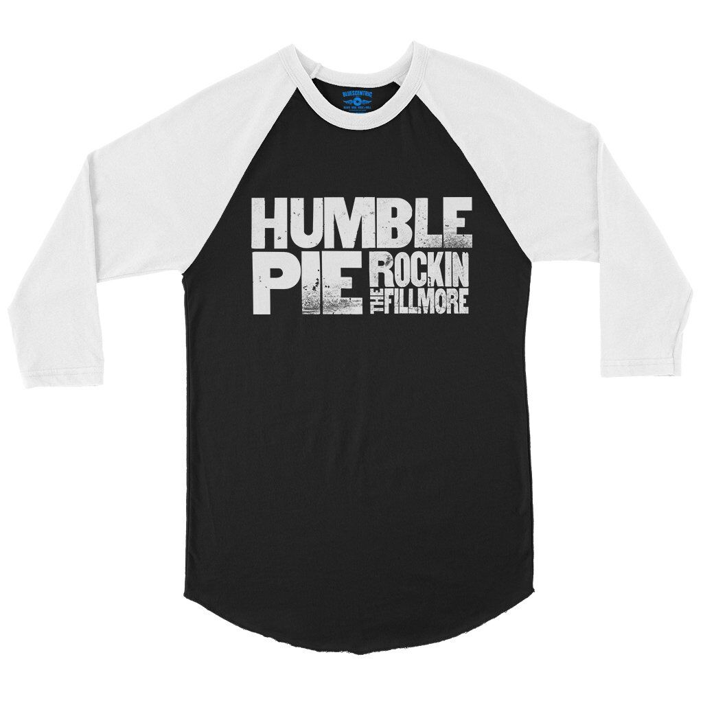 Ltd. Edition Humble Pie Rockin’ The Fillmore Baseball T-Shirt in Black White