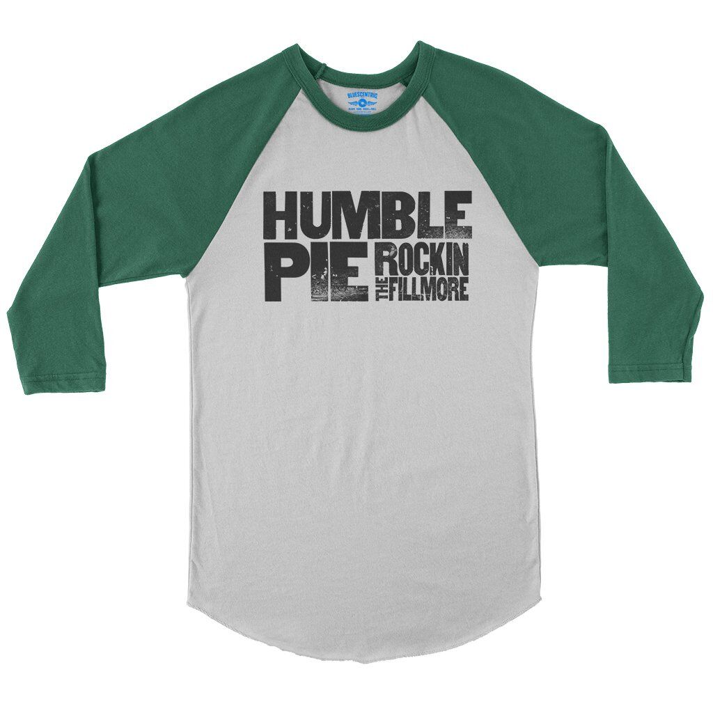 Ltd. Edition Humble Pie Rockin’ The Fillmore Baseball T-Shirt in White Kelly