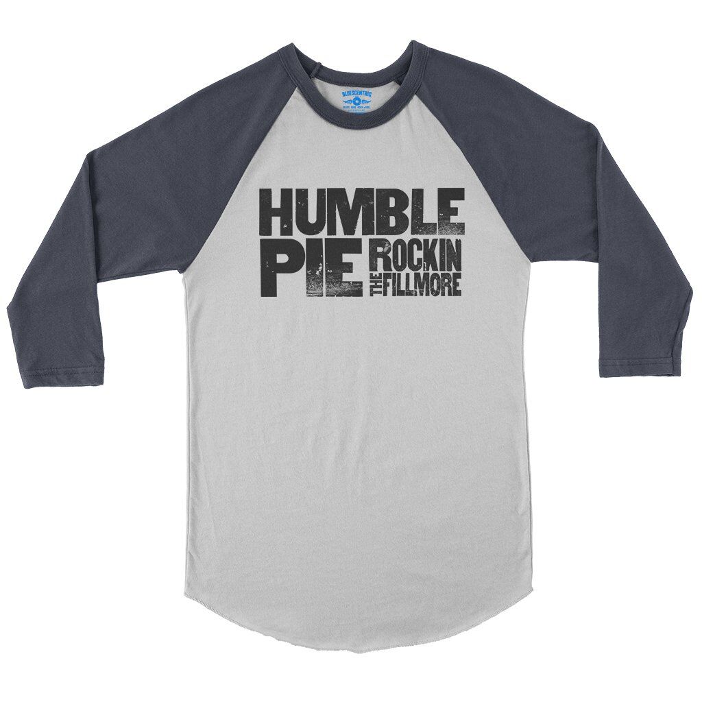 Ltd. Edition Humble Pie Rockin’ The Fillmore Baseball T-Shirt in White Navy